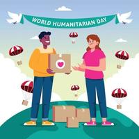 världens humanitära dag vektor