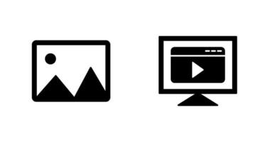 Alben und Video Streaming Symbol vektor