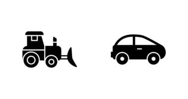 Limousine und industriell Symbol vektor