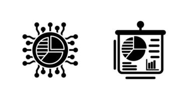 paj Diagram och presentation ikon vektor