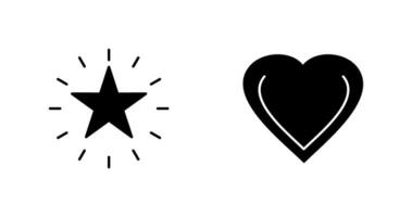 Star und Lieblings Symbol vektor