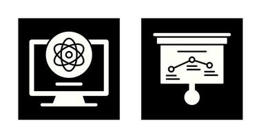 Atom und Strategie Symbol vektor