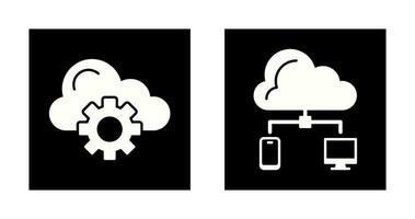 Wolke Computing und Wolke Symbol vektor