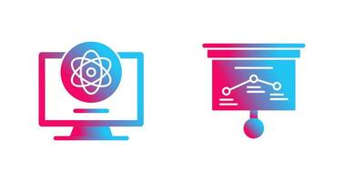 Atom und Strategie Symbol vektor