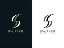 s brev logotyp för några företag eller företag vektor