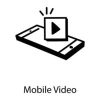 mobilvideo online vektor