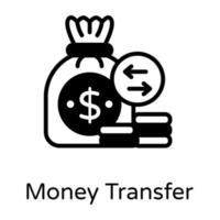 Bargeld und Geldüberweisung vektor