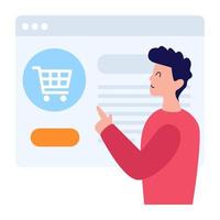Digitales Online-Shopping vektor