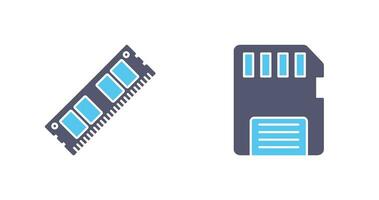 RAM und Erinnerung Karte Symbol vektor