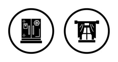 Fenster und Kühlschrank Symbol vektor