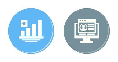 4 G und Anmeldung Symbol vektor