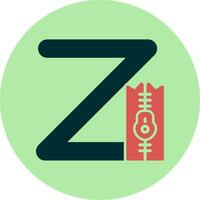 klein z Vektor Symbol