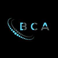 bca brev logotyp kreativ design. bca unik design. vektor