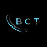 bct brev logotyp kreativ design. bct unik design. vektor