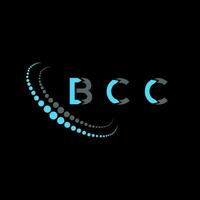 bcc brev logotyp kreativ design. bcc unik design. vektor