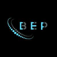 bep Brief Logo kreativ Design. bep einzigartig Design. vektor