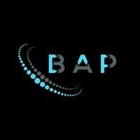 bap brief logo kreatives design. Bap einzigartiges Design. vektor