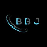 bbj Brief Logo kreativ Design. bbj einzigartig Design. vektor