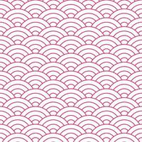 Rosa japanisch Welle Muster Hintergrund. japanisch nahtlos Muster Vektor. Wellen Hintergrund Illustration. zum Kleidung, Verpackung Papier, Hintergrund, Hintergrund, Geschenk Karte. vektor