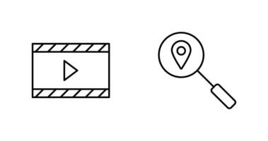 Video Animation und Verfolgung Dienstleistungen Symbol vektor