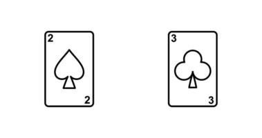 Spaten Karten und Vereine Karte Symbol vektor
