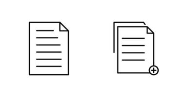 dokumentieren und zwei Dateien Symbol vektor