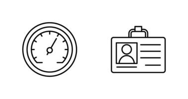 Ich würde Karte und Tachometer Symbol vektor