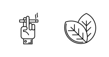 Rauchen und Tabak Symbol vektor