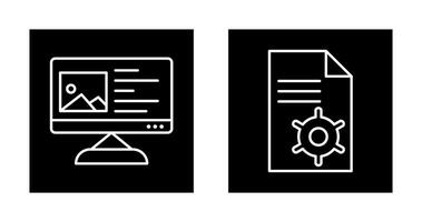 Inhalt Planung und Inhalt Verwaltung Symbol vektor