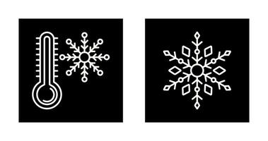 snö flaga och kall ikon vektor