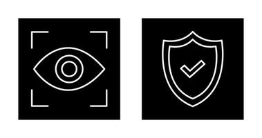 Auge Scan und Sicherheit Symbol vektor