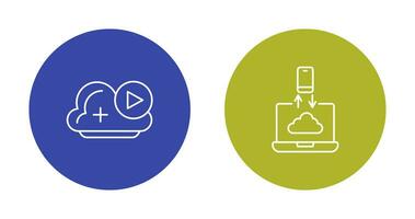 Video und Daten Transfer Symbol vektor