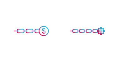 Verknüpfung Der Umsatz und Verknüpfung Optimierung Symbol vektor