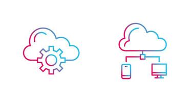 Wolke Computing und Wolke Symbol vektor