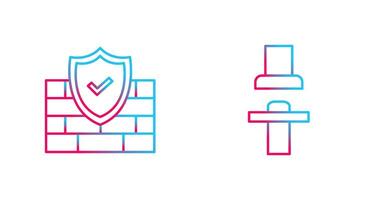 Firewall und Sitz Symbol vektor