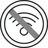 kein WLAN-Vektorsymbol vektor