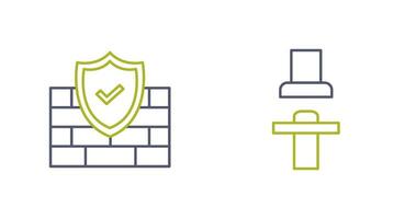 Firewall und Sitz Symbol vektor