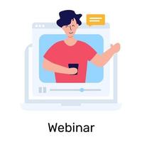 webinar och seminarium vektor