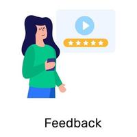 feedback och recensioner vektor