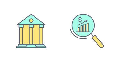 Parthenon und Statistiken Symbol vektor