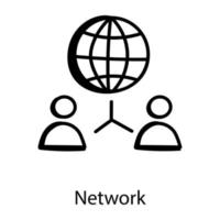 globales Kundennetzwerk vektor