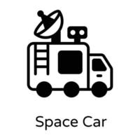 Raumauto und Fahrzeug vektor