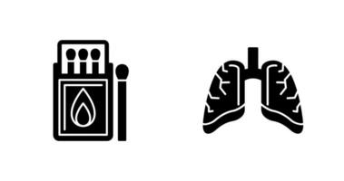 Spiel Box und Lunge Symbol vektor