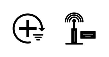 hinzufügen und Signal Symbol vektor