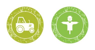 Traktor und Landwirtschaft Symbol vektor