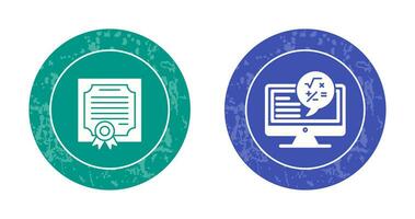 Zertifikat und Mathe Symbol vektor