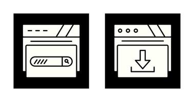 Suche Bar und herunterladen Symbol vektor