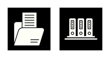 Mappe und Büro Dateien Symbol vektor