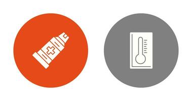 Einfügen und Thermometer Symbol vektor