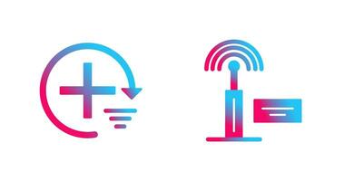 hinzufügen und Signal Symbol vektor